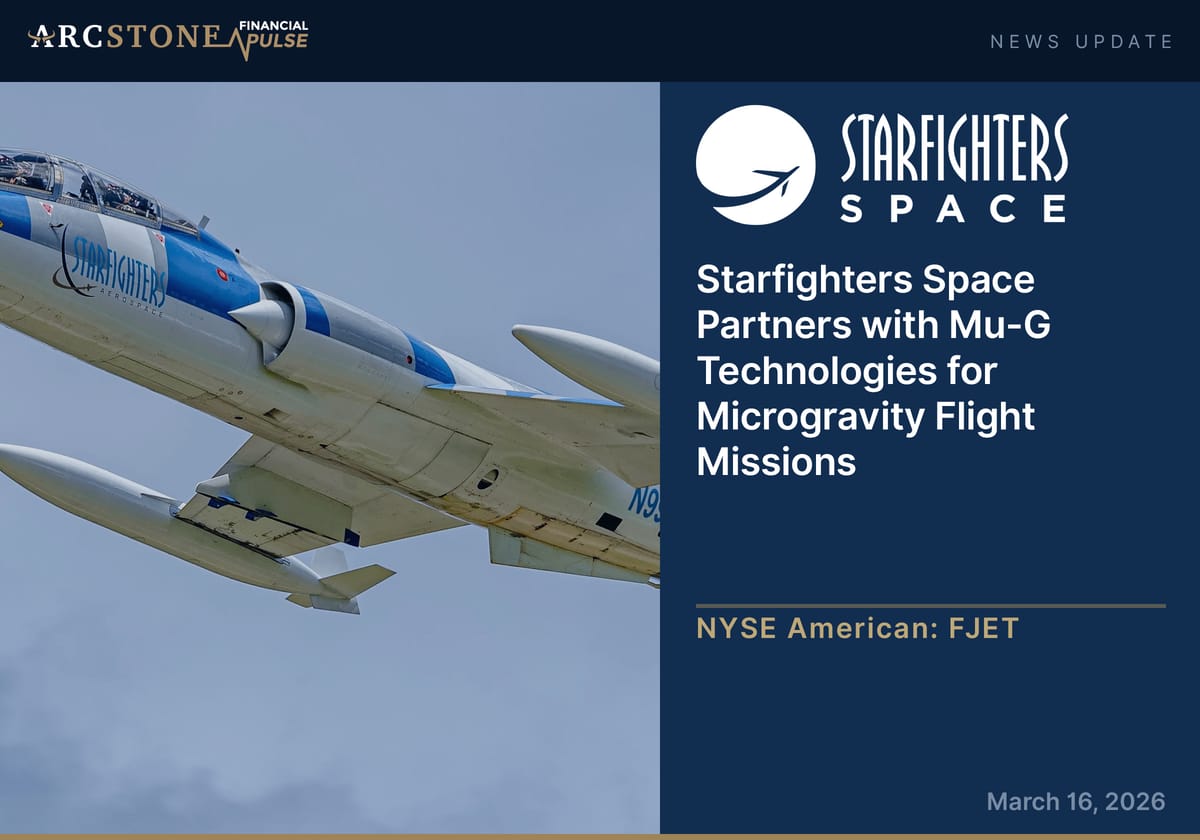 Starfighters Space Partners with Mu-G Technologies for Microgravity Flight Missions