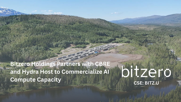 Bitzero Holdings Partners with CBRE and Hydra Host to Commercialize AI Compute Capacity